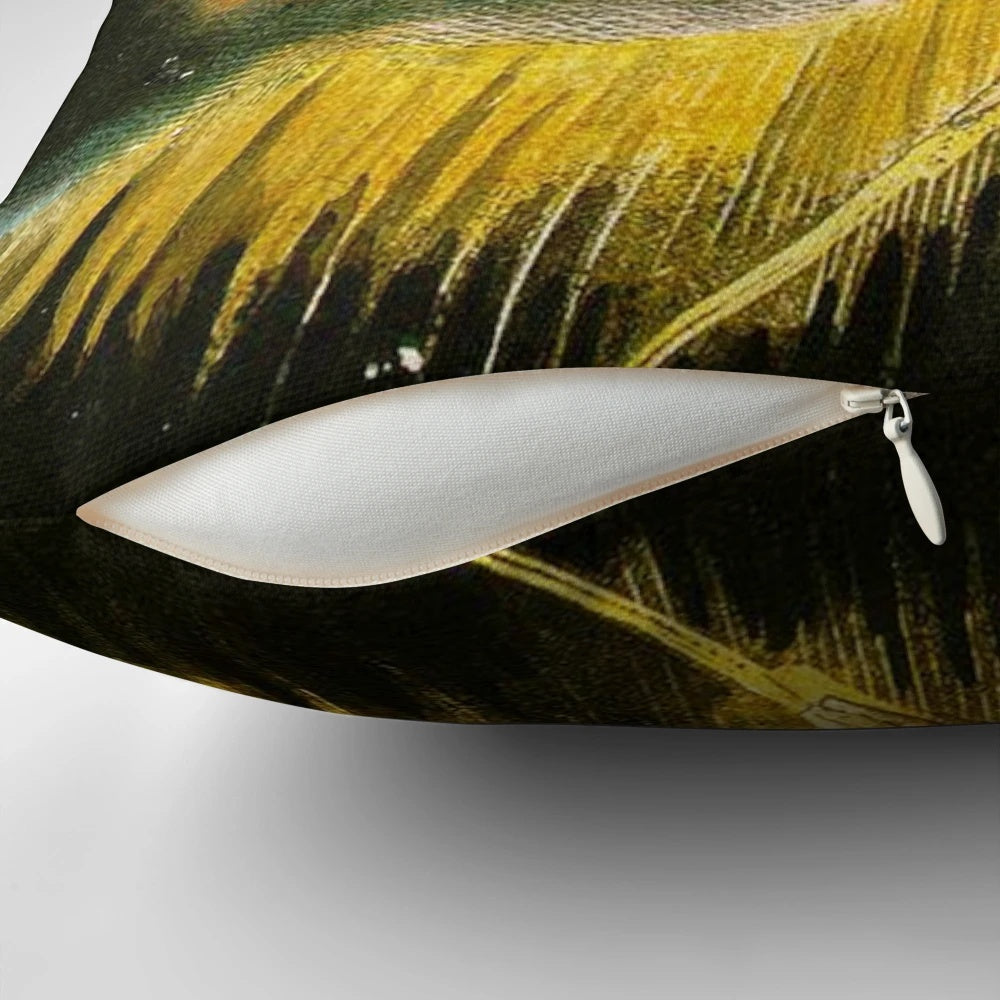 Pillow featuring William Blake's "Ancient of Days" painting in high definition