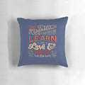 Breathtaking pillow featuring hand-lettered artwork inspired by the magic of Broadway musicals