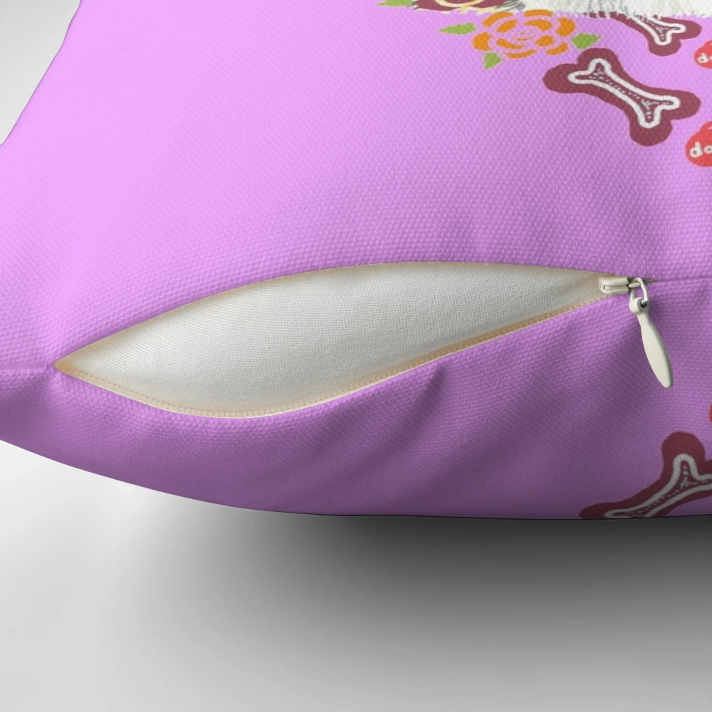 Soft, cozy Chihuahua dog portrait pillow featuring a high-quality image of a lovable Chihuahua.