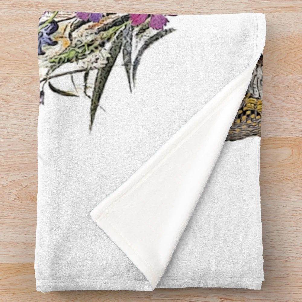 Plush blanket featuring a beautiful portrait of an English Setter dog