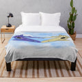 Epaulette shark plush blanket with a galaxy design