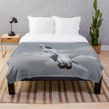 F-18 Hornet-inspired plush blanket featuring a stunning vapor climb display
