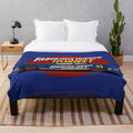 Fabulous Hudson Hornet illustration on a cozy plush blanket
