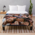 Jensen Ackles Photo Collage Plush Blanket featuring the Supernatural star