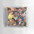 A high-quality pillow featuring a collage of photos of the actor Jonathan Bailey.