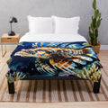 Vibrant lionfish plush blanket for decorative home accents