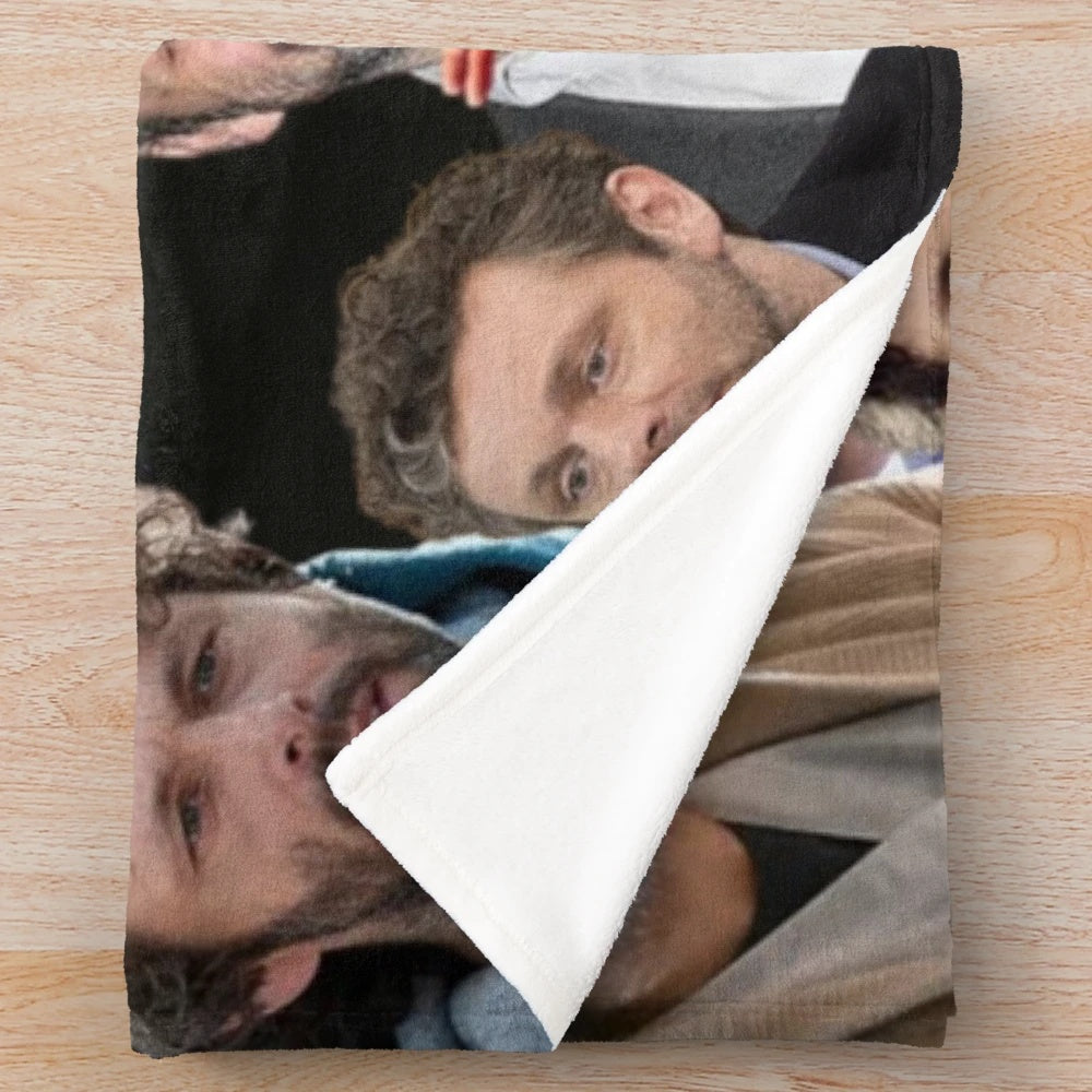 Michael Sheen Photo Collage Plush Blanket