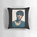 A plush, high-quality pillow featuring the image of renowned Scottish singer-songwriter Paolo Nutini.
