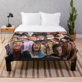 Pedro Pascal Photo Collage Plush Blanket