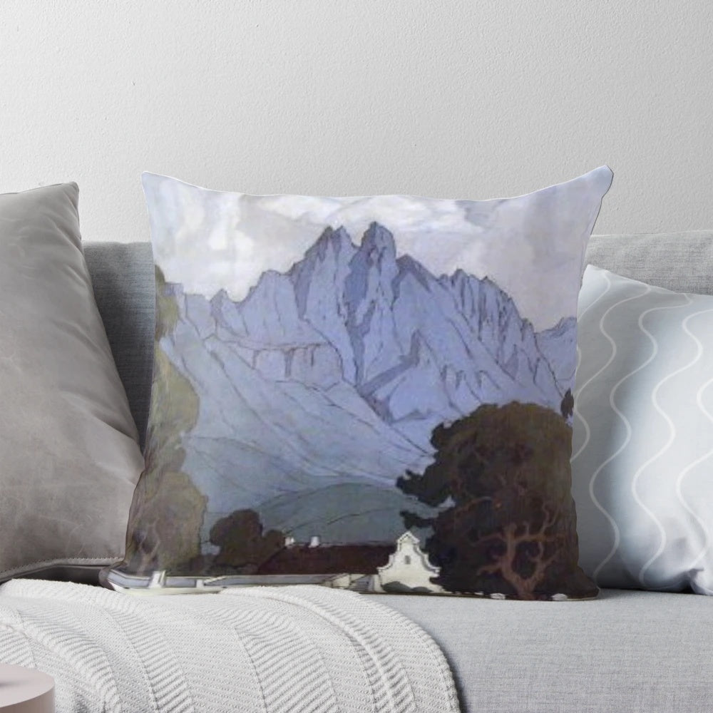 Pierneef Prints Pillow, a decorative throw pillow with vibrant artwork for the living room or bedroom