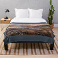 Plush blanket showcasing the majestic Five Sisters of Kintail in the Scottish Highlands