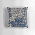 Decorative throw pillow featuring the iconic peacock book cover design of Jane Austen's classic novel Pride and Prejudice
