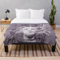 Scorpion Goddess Plush Blanket with Intricate Fantasy Mythology Designs