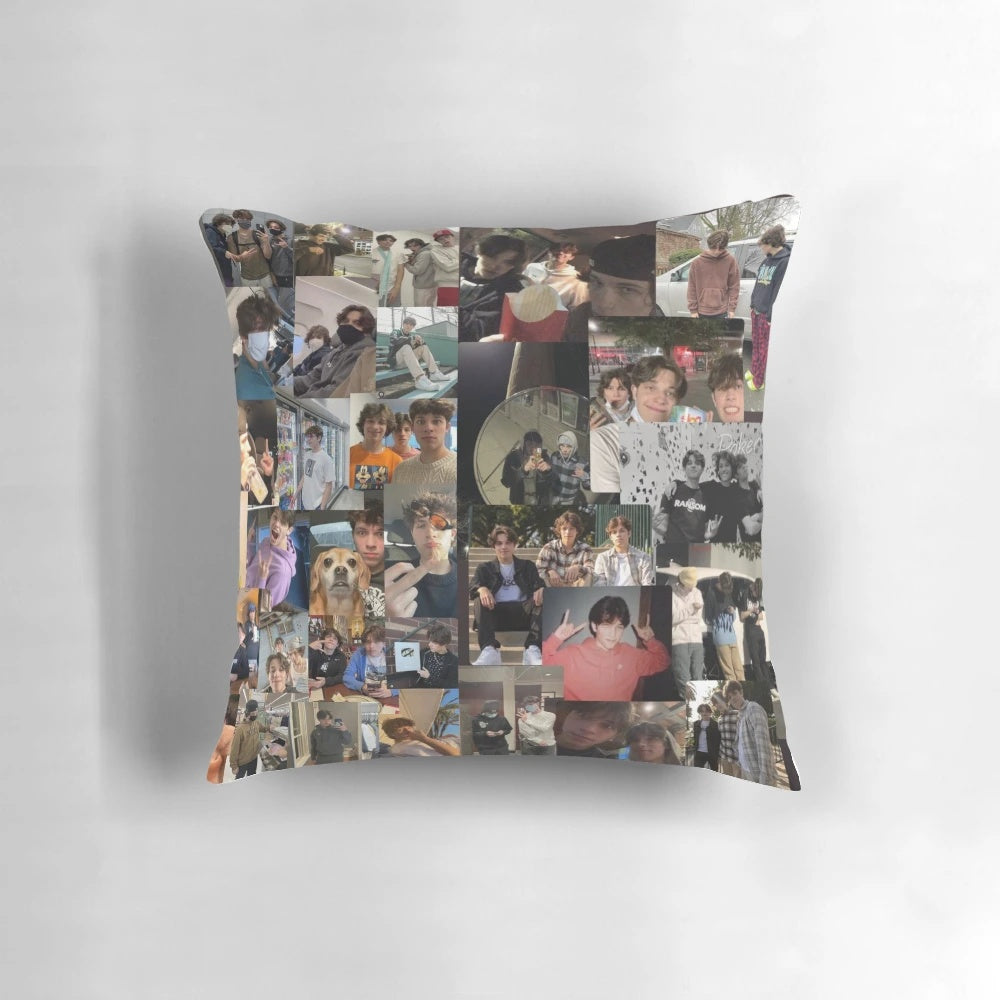 Colorful collage featuring the Sturniolo triplets, a captivating piece of wall art for the home.