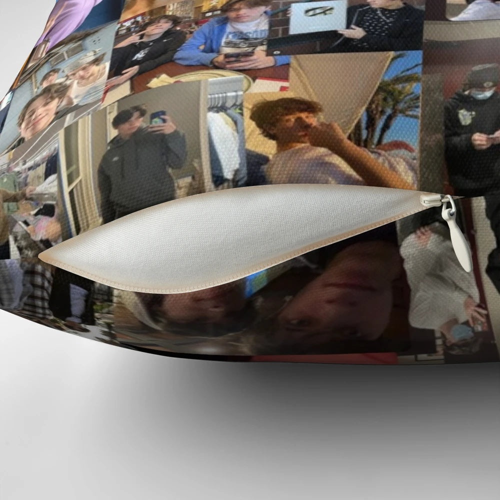 Colorful collage featuring the Sturniolo triplets, a captivating piece of wall art for the home.