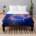 Supernatural Cosmos Plush Blanket featuring a mesmerizing galaxy and occult design