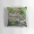 Swallow Falls Pillow showcasing the majestic waterfall in Snowdonia, Wales