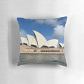 Vibrant Pillow Featuring the Iconic Sydney Opera House, a Renowned Architectural Landmark in Australia