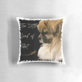 Soft, plush pillow featuring a beautiful illustration of a Tibetan Spaniel dog