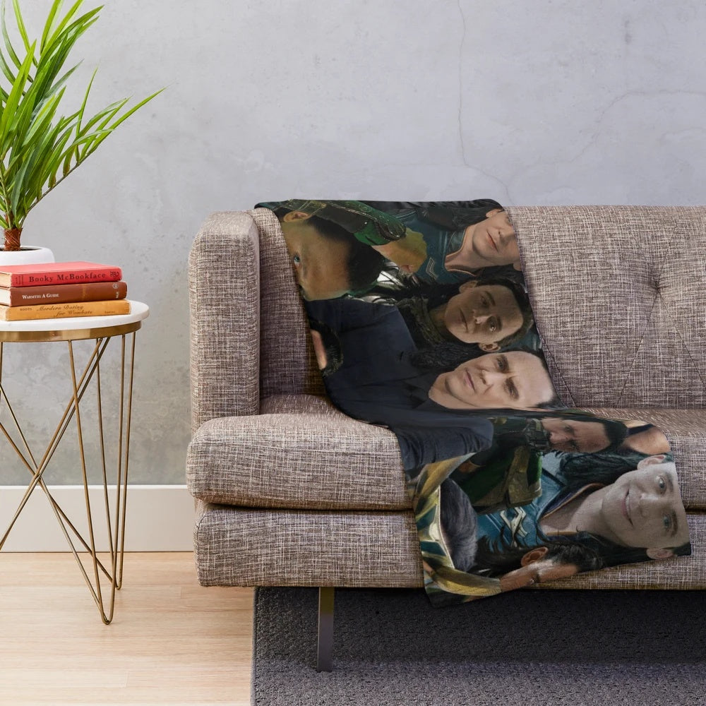 Tom Hiddleston Collage Plush Blanket