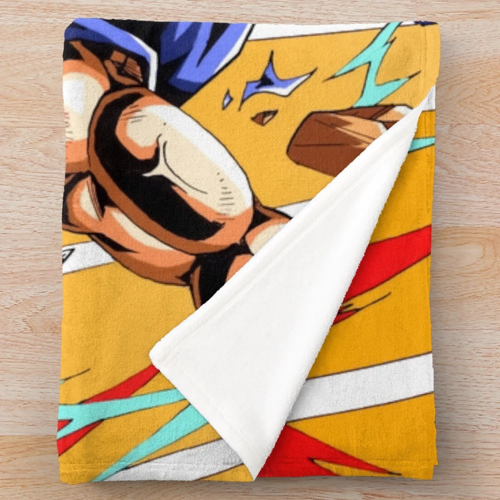 Vegeta Dragon Ball Fan Art Plush Blanket