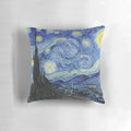Throw pillow featuring the iconic Starry Night painting by Vincent Van Gogh