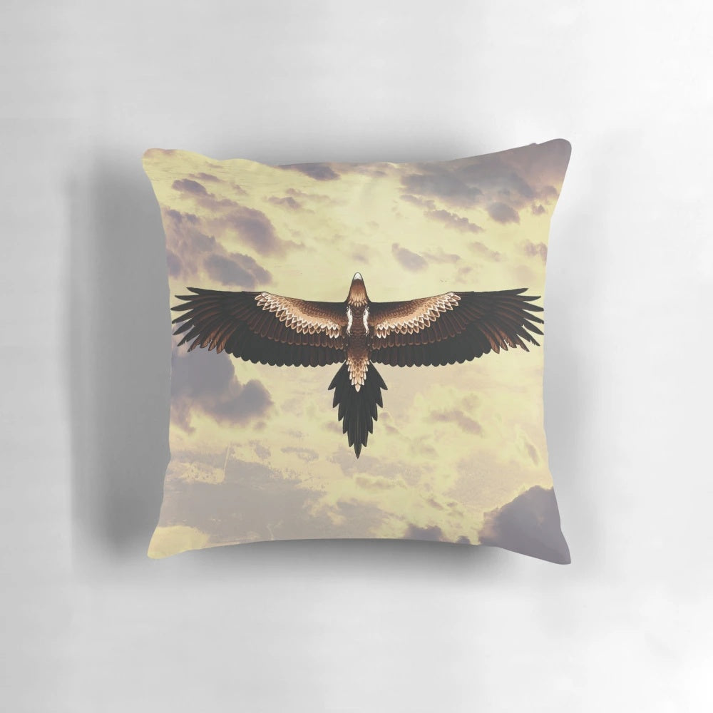 A vibrant illustration of a majestic wedge-tailed eagle, a iconic Australian bird of prey.