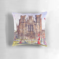 Pillow featuring the beautiful Wells Cathedral in Somerset, England