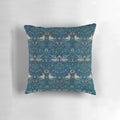 Decorative throw pillow featuring the iconic 'Bird' pattern by renowned designer William Morris