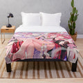 Genshin Impact Yae Miko inspired plush blanket