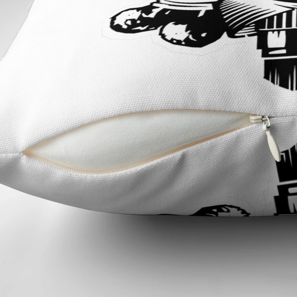 187 Smokezz Hip Hop Pillow with Artistic Graffiti Design