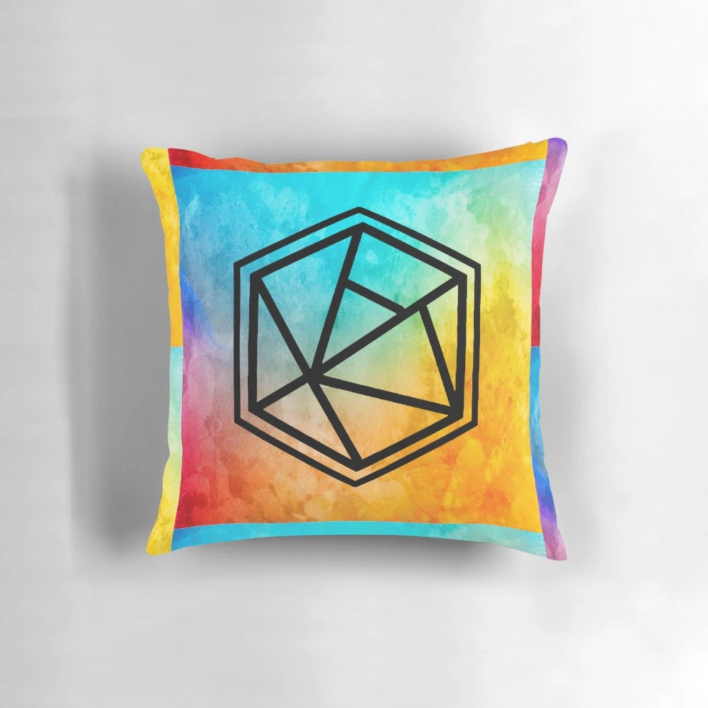 Soft and plush 20-inch square pillow for comfortable home décor