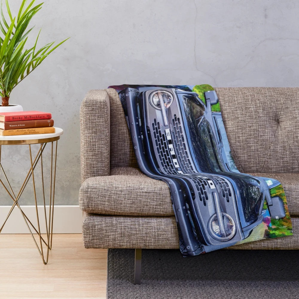 2022 Black Ford Bronco Inspired Plush Blanket