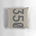 350 inspired pillow with a sleek, fashionable design