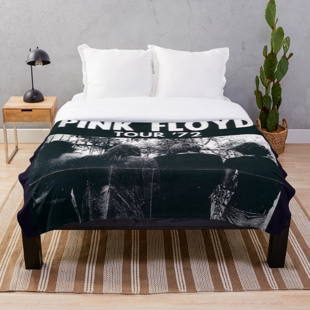 Abstract Pink Floyd Inspired Plush Blanket