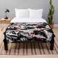 Soft and cozy abstract plush blanket
