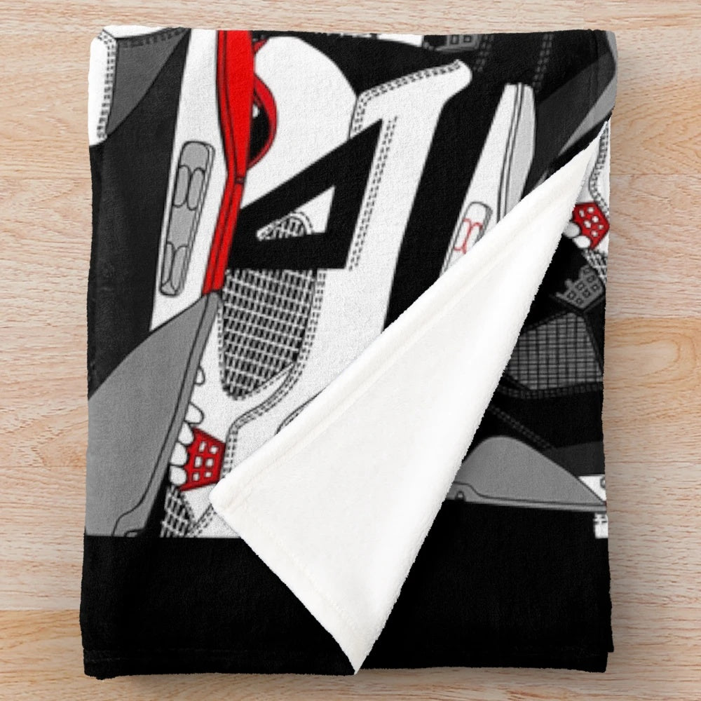 Soft and cozy abstract plush blanket