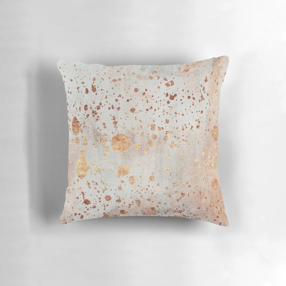 Decorative abstract patterned pillow with a sprinkle design