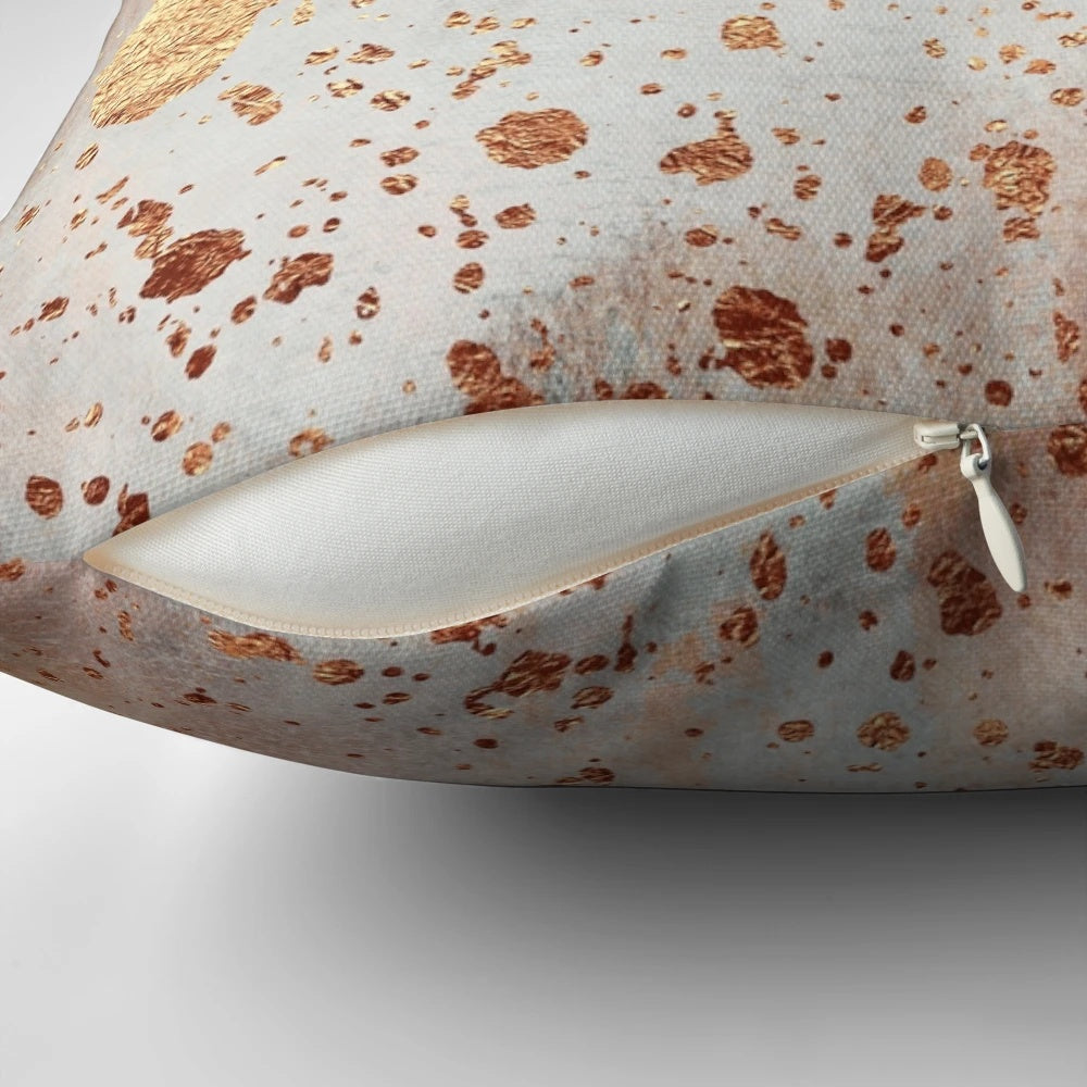 Decorative abstract patterned pillow with a sprinkle design