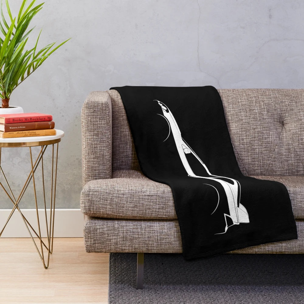 Acura RSX Type-S A-Spec car silhouette plush blanket