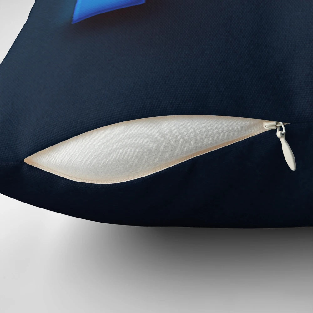 A soft, comfortable pillow featuring the iconic Adobe Photoshop logo, perfect for graphic designers and digital artists.