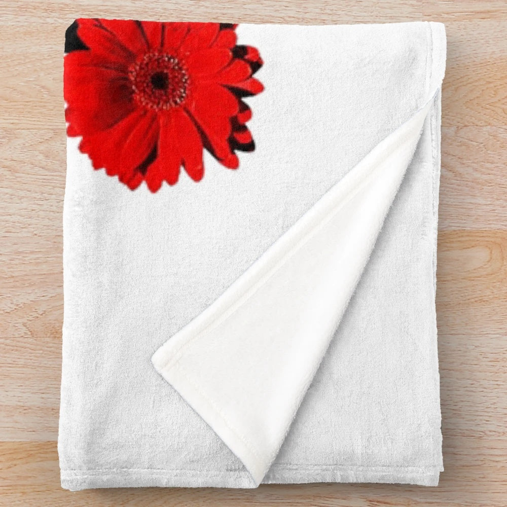 Aesthetic portrait plush blanket featuring vintage French cinema inspired design
