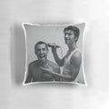 Decorative pillow featuring Alex Turner and Miles Kane, the members of the band The Last Shadow Puppets