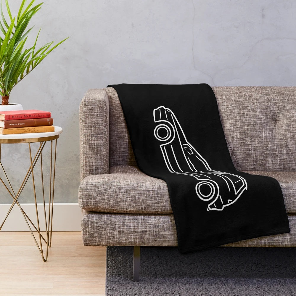 Alfa Romeo 145 silhouette plush blanket for car enthusiasts