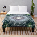 Plush and cozy designer blanket with a vibrant and stylish pattern