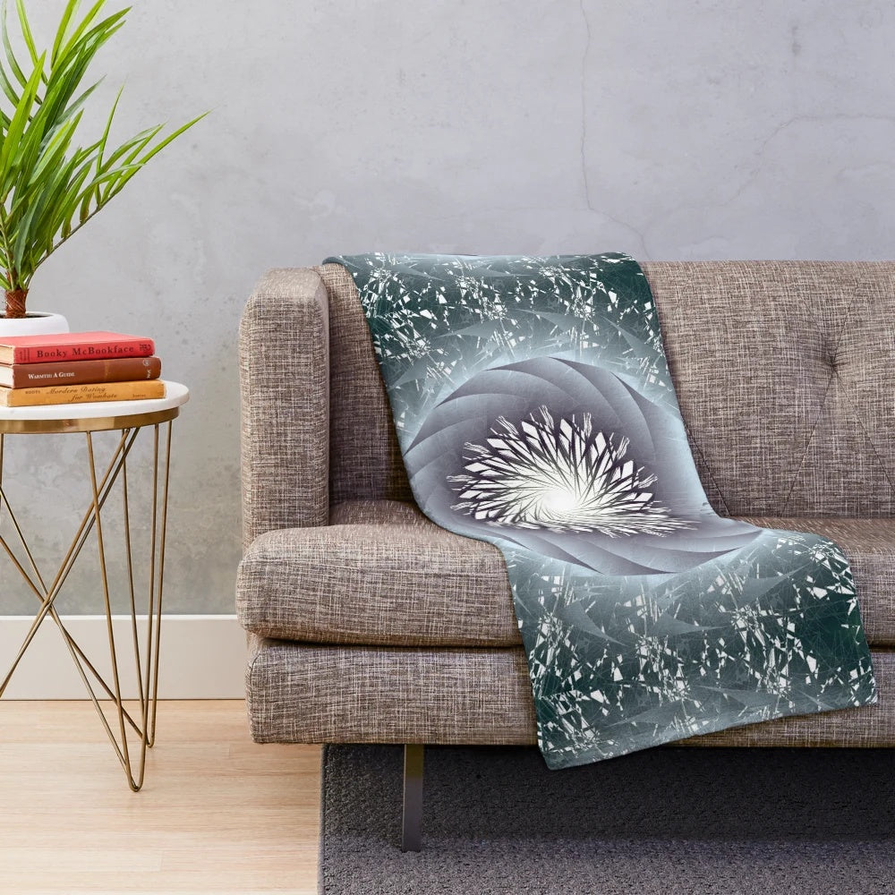 Plush and cozy designer blanket with a vibrant and stylish pattern