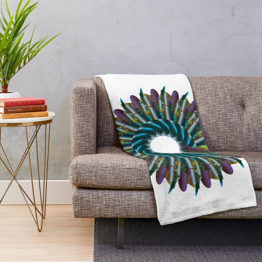 Fashionable and vibrant designer's plush blanket