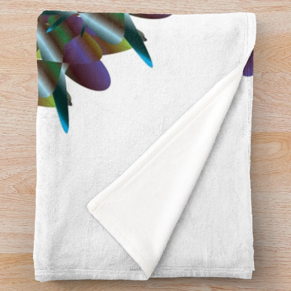 Fashionable and vibrant designer's plush blanket