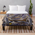 Vibrant and stylish designer's plush blanket