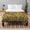 Plush designer blanket with vibrant and trendy pattern